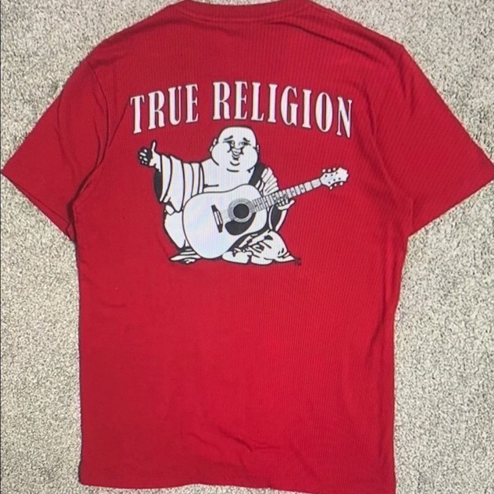 True Religion Red Graphic Tee - Short Sleeve
